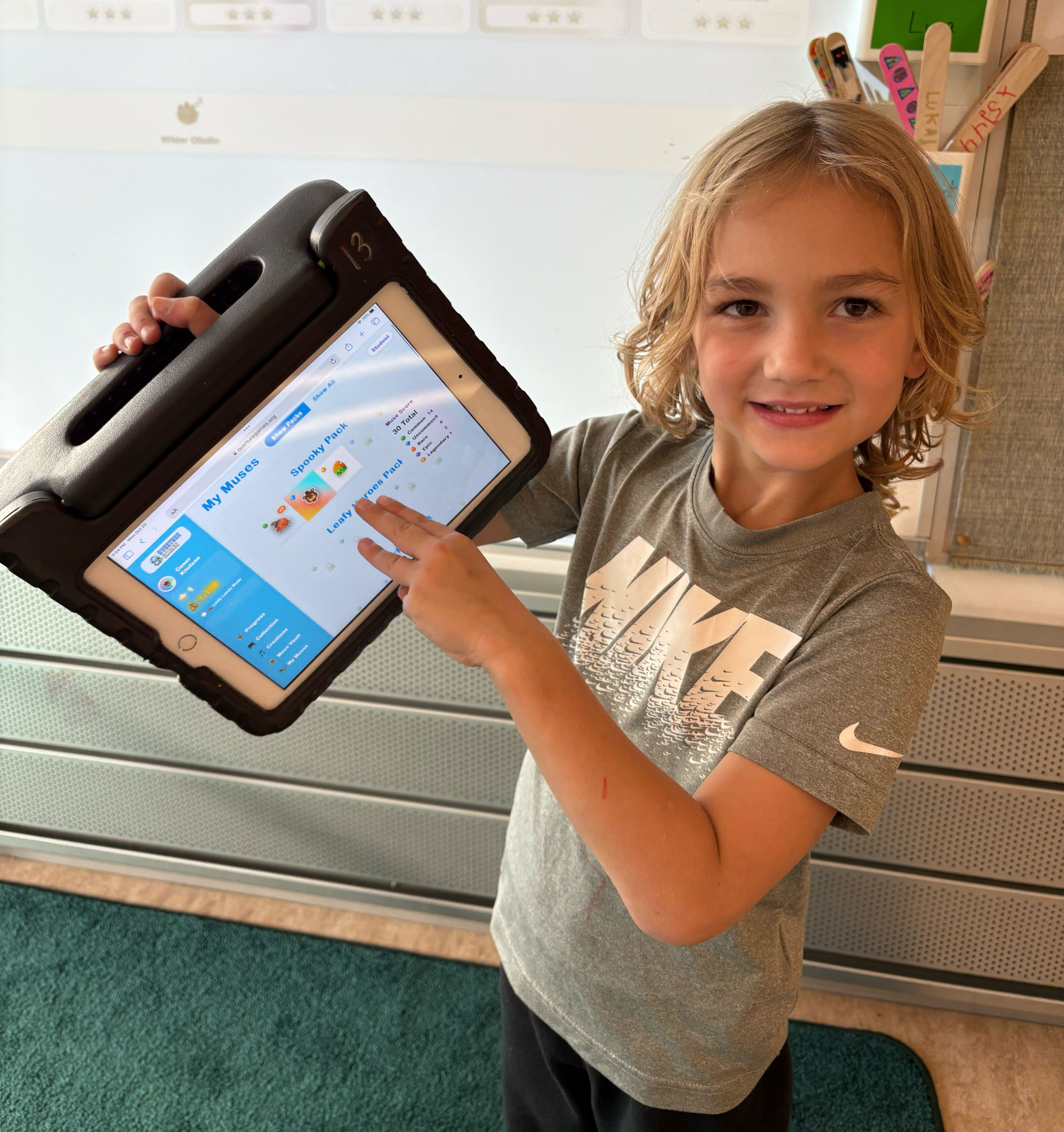 Student showing their work
